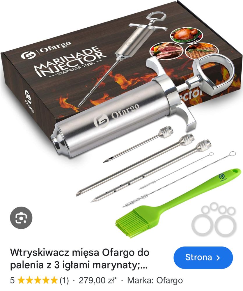 Strzykawka do mięsa