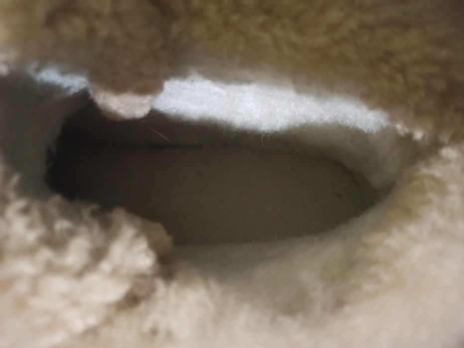 Ботинки новые натуральная замша и мех