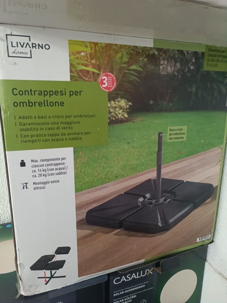 Contra-pesos para guarda sol