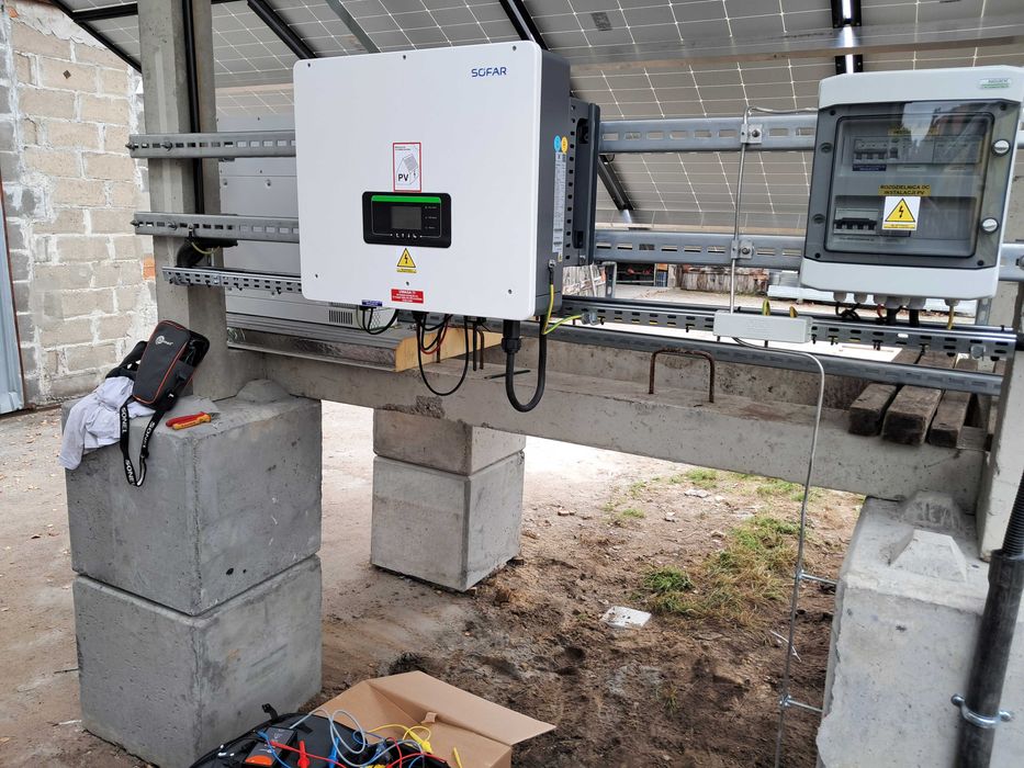 12kwp  pełna HYBRYDA off grid DEYE 12Kw +51KWh