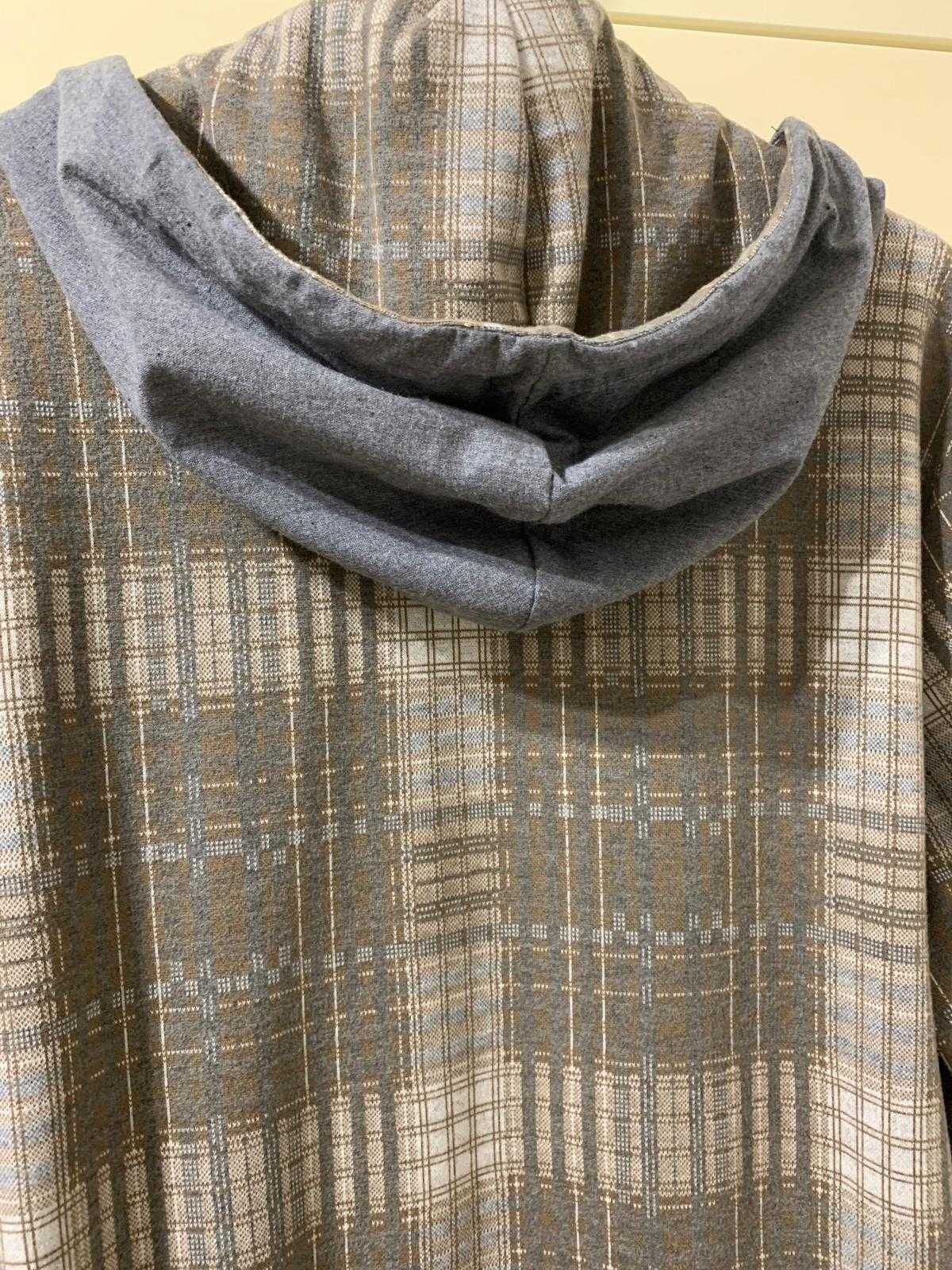 nowa męska koszula z kaptur. bluza koszulowa XXL marki ClaudioCampione