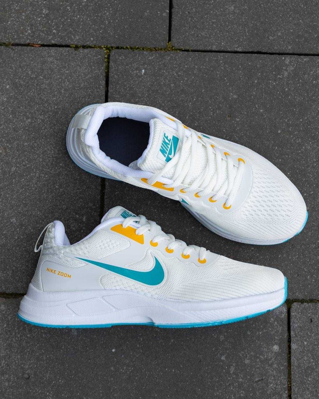 Мужские кроссовки Nike Zoom White Blue Yellow