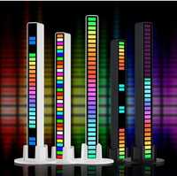 Смарт світильник еквалайзер від USB, 32LED RGB, Підсвічування під музи