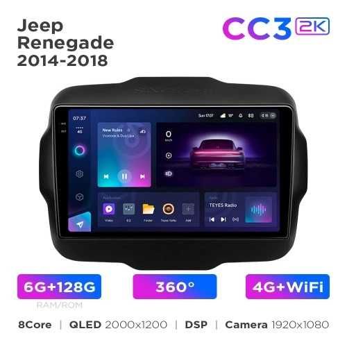 Штатна магнітола Teyes CC3 4+32 Gb Jeep Renegade 2014-2018