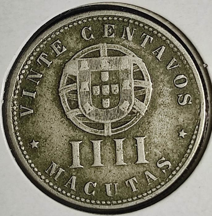 20 Centavos,/4 Macutas 1927, Angola MBC