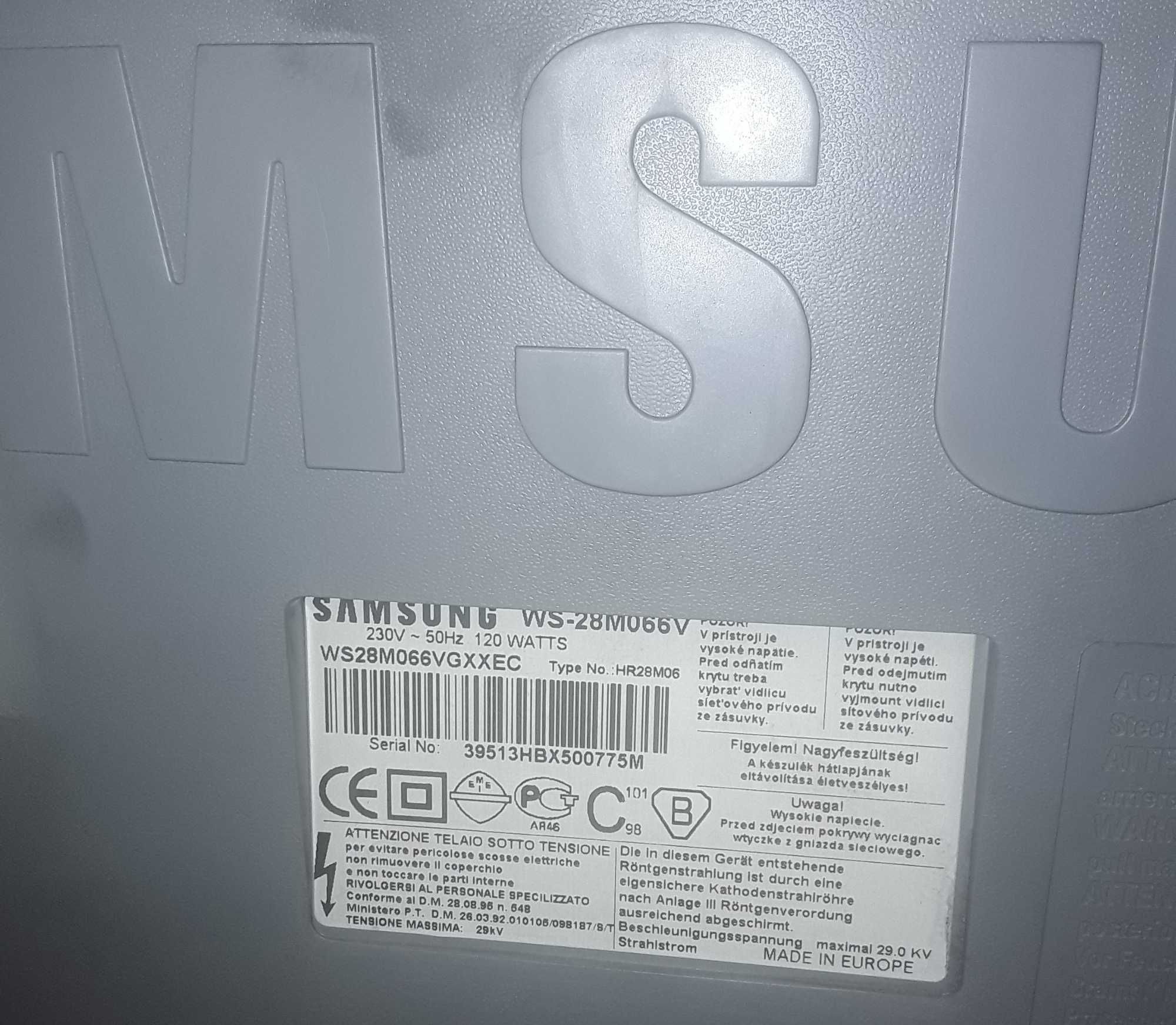 Televisão CRT Samsung 28 polegadas WS28M066V