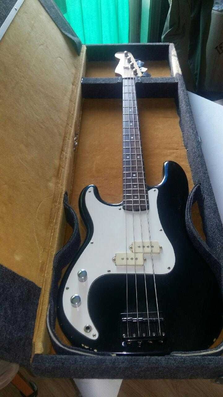Gitara basowa leworęczna Encore Nowe 4 klucze Nowe 4 struny Futerał