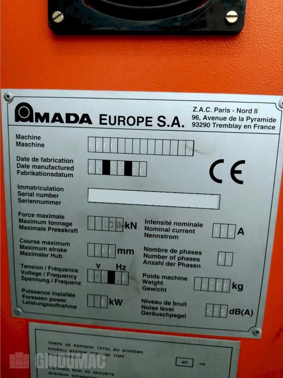Prasa krawędziowa z robotem AMADA HFBO 5020