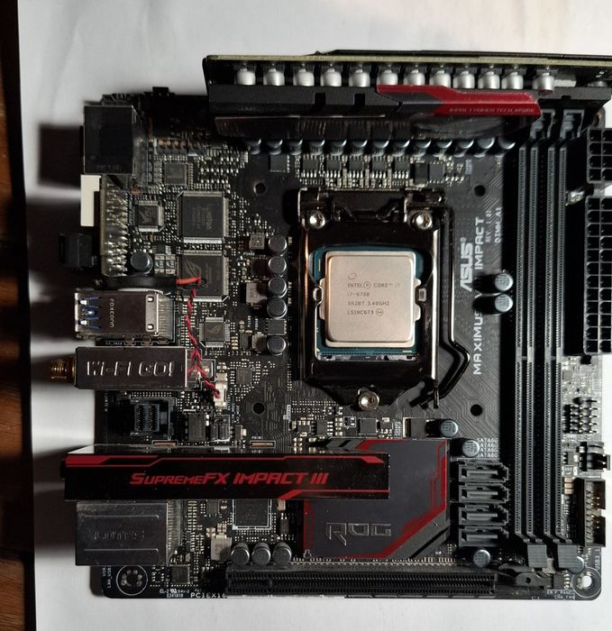 Board ROG + Cpu / Maximus VIII Impact + i7 6700