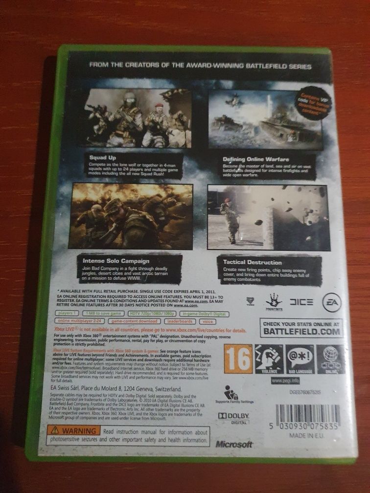 Gra Battelfield Bad Company 2 Xbox 360