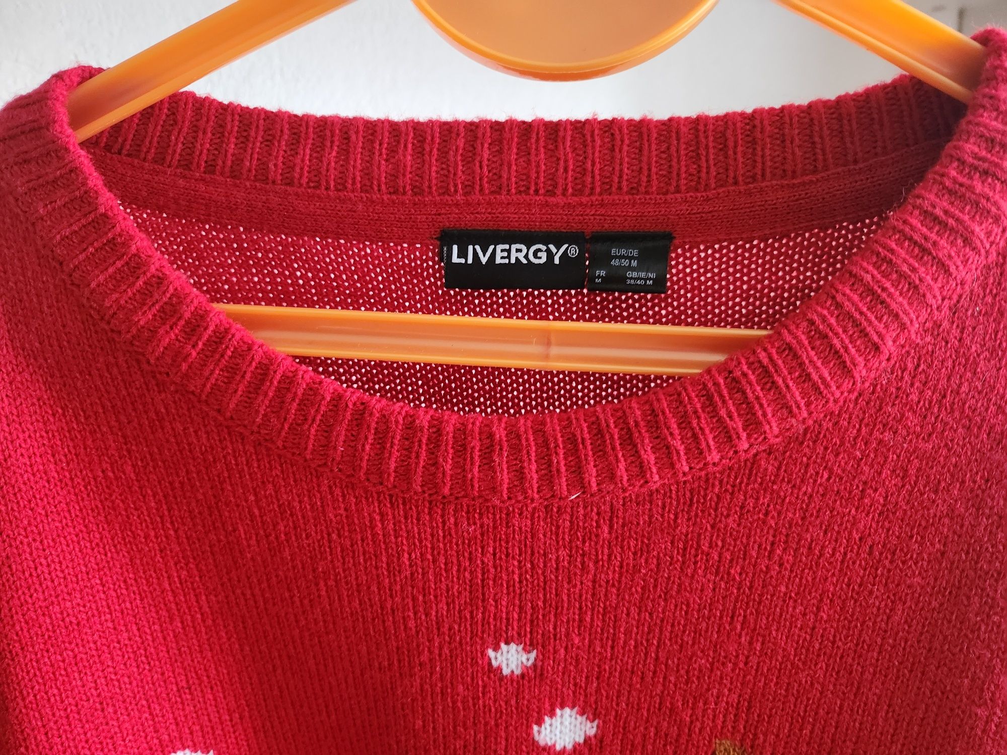 Sweterek Reniferek z piwkiem Livergy Tanio