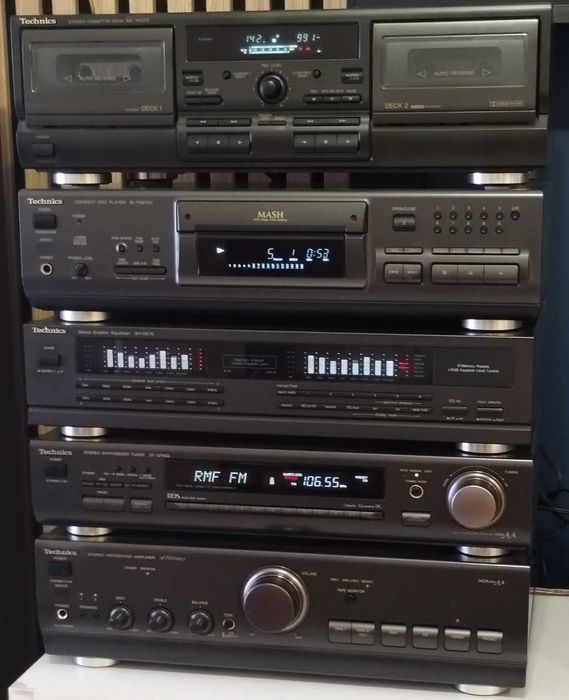 Wieża Technics 700 Mk 2, st gt 650, sh ge 70, sl ps 670d, rs tr 373