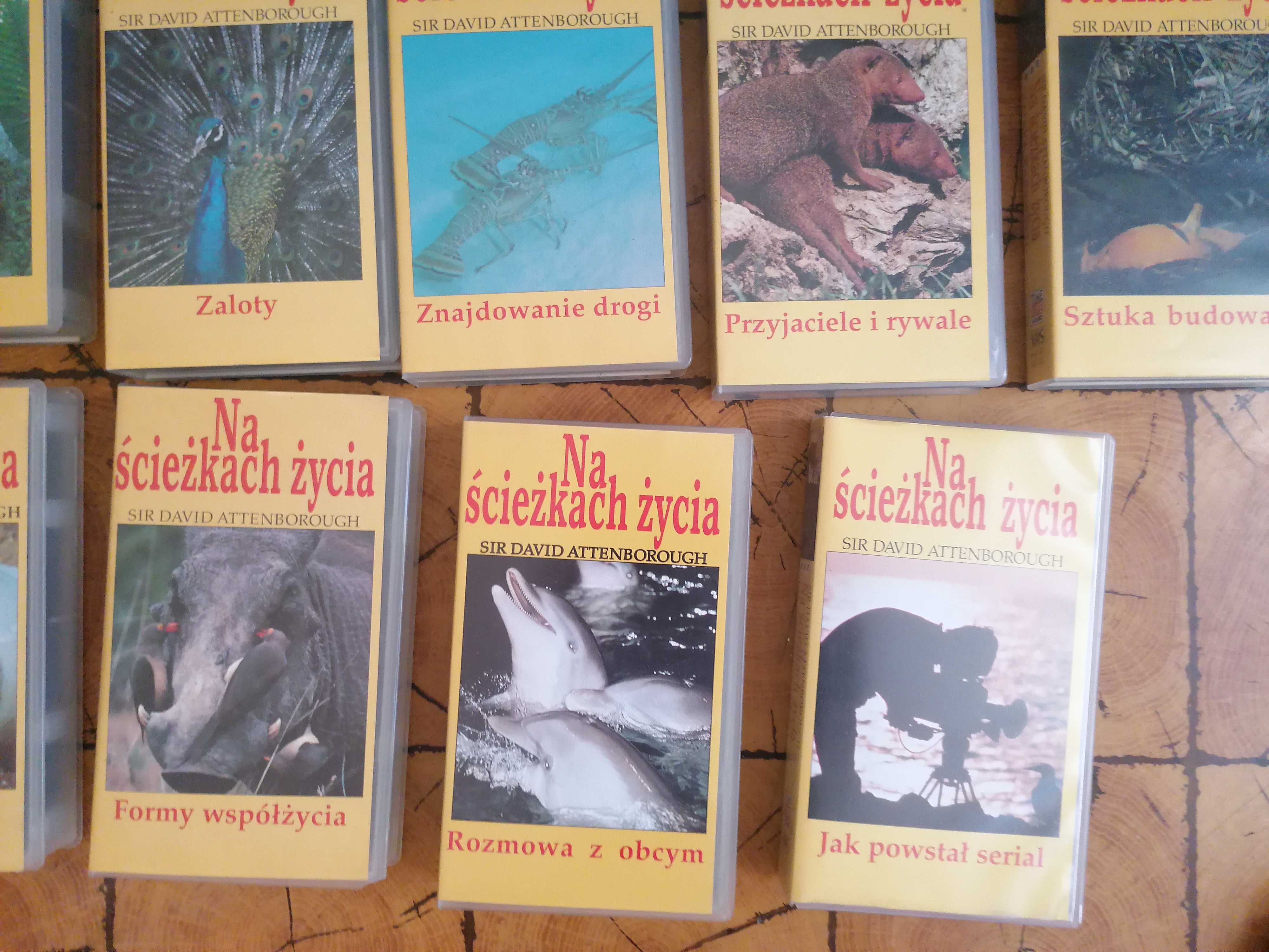 Kasety VHS "Na ścieżkach życia" przedstawia David Attenborough BBC
