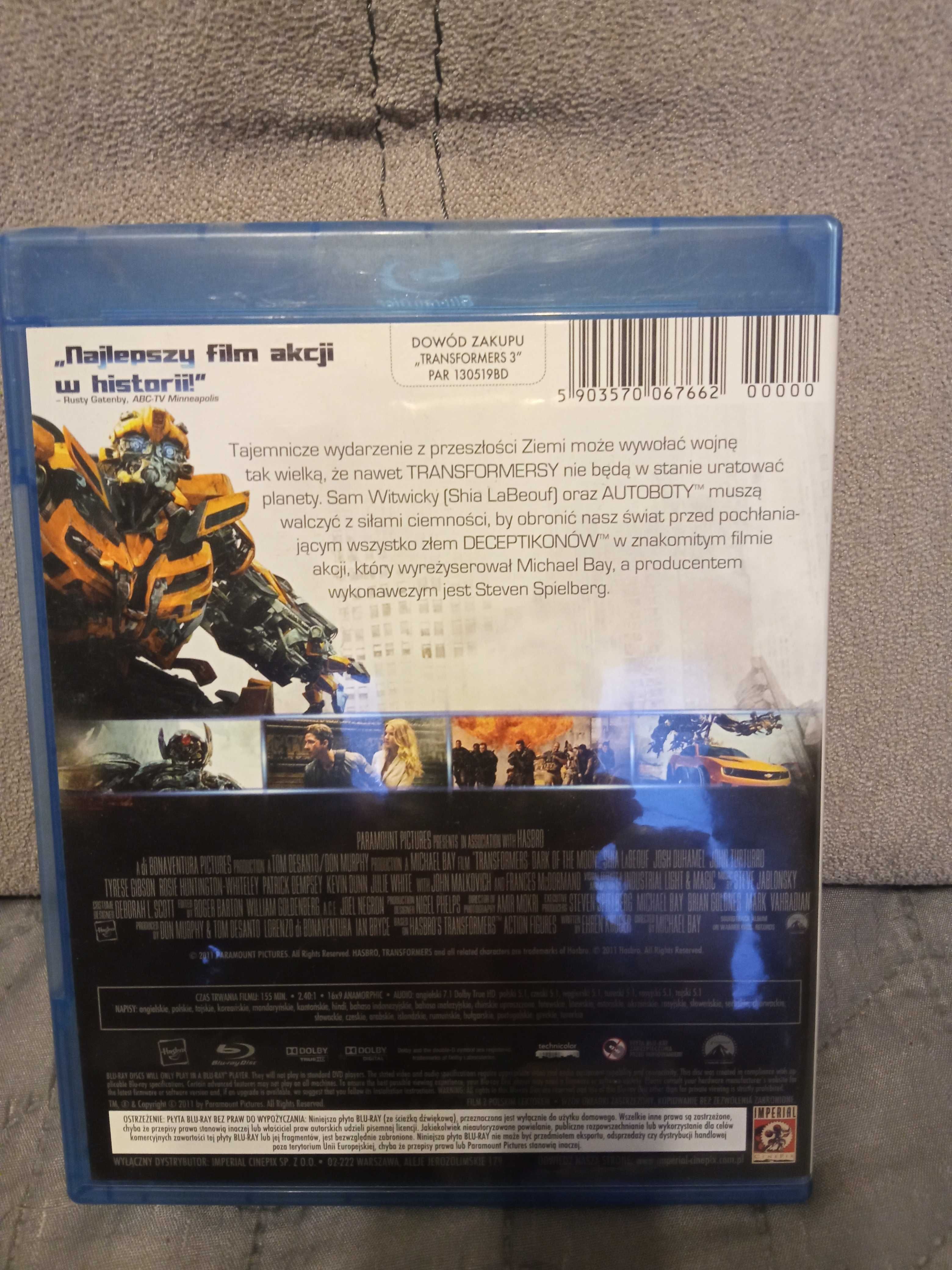Transformers 3 na Blu Ray