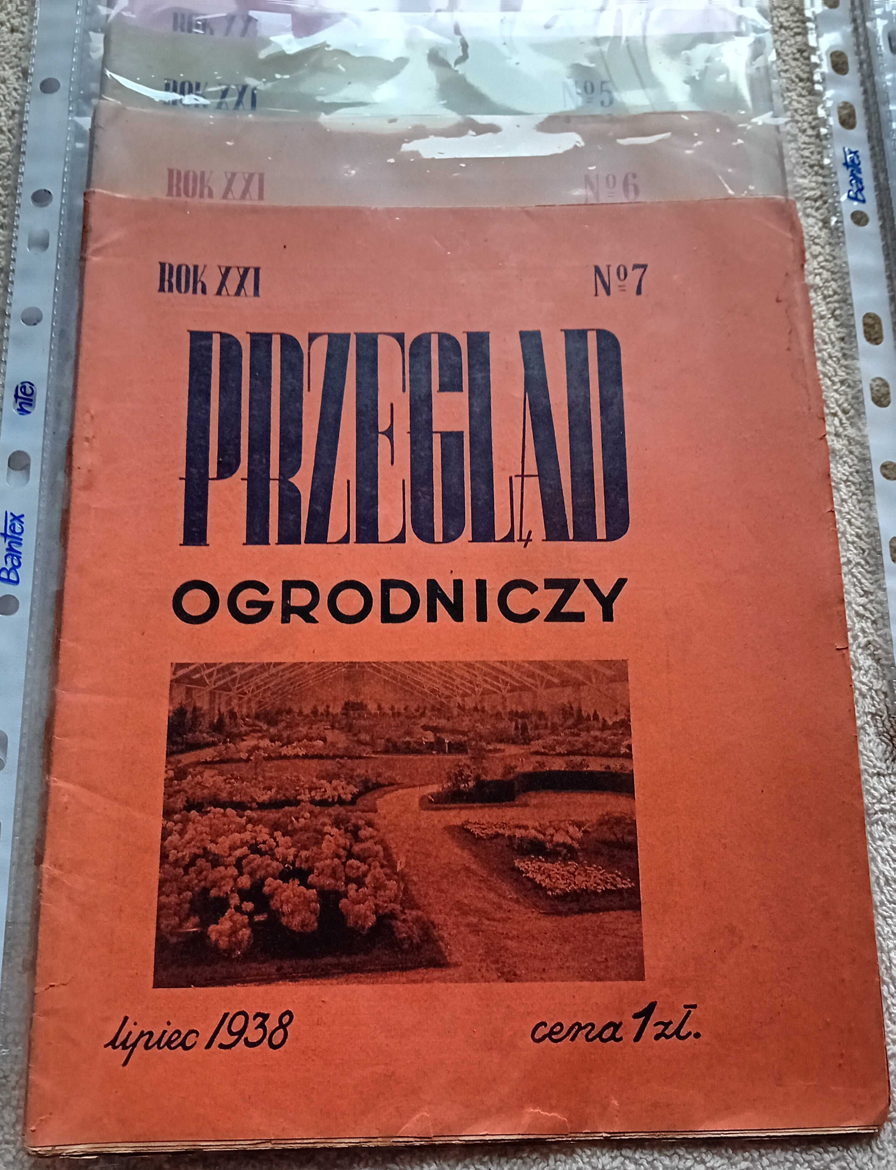 Przegląd ogrodniczy, rocznik 1938 (niekompl) rok XXI, brak num. 2,3,10