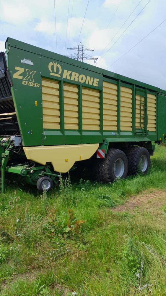 Przyczepa samozbierajaca krone zx 430 gd nie strautmann pottinger