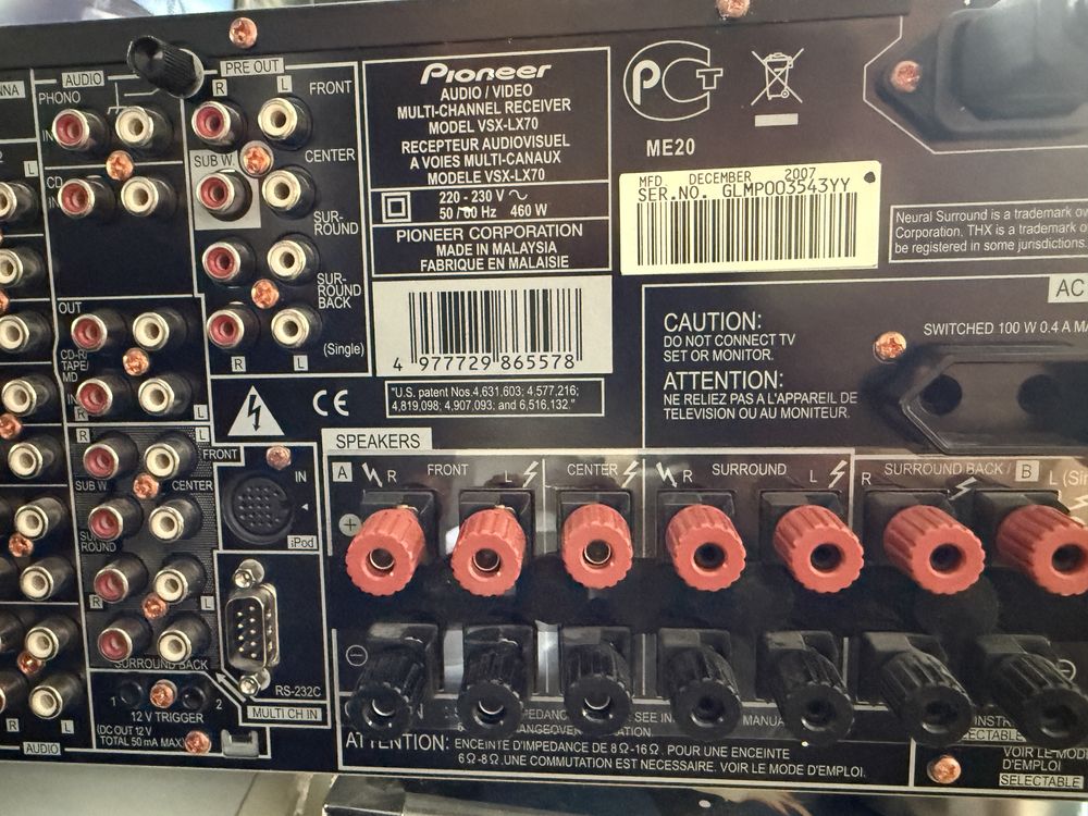 Amplituner Pioneer VSX-LX70 śliczne monstrum