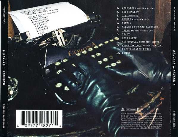 MADONNA - MADAME X- CD-płyta nowa , zafoliowana
