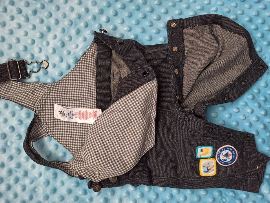 Spodnie ogrodniczki rozmiar 68