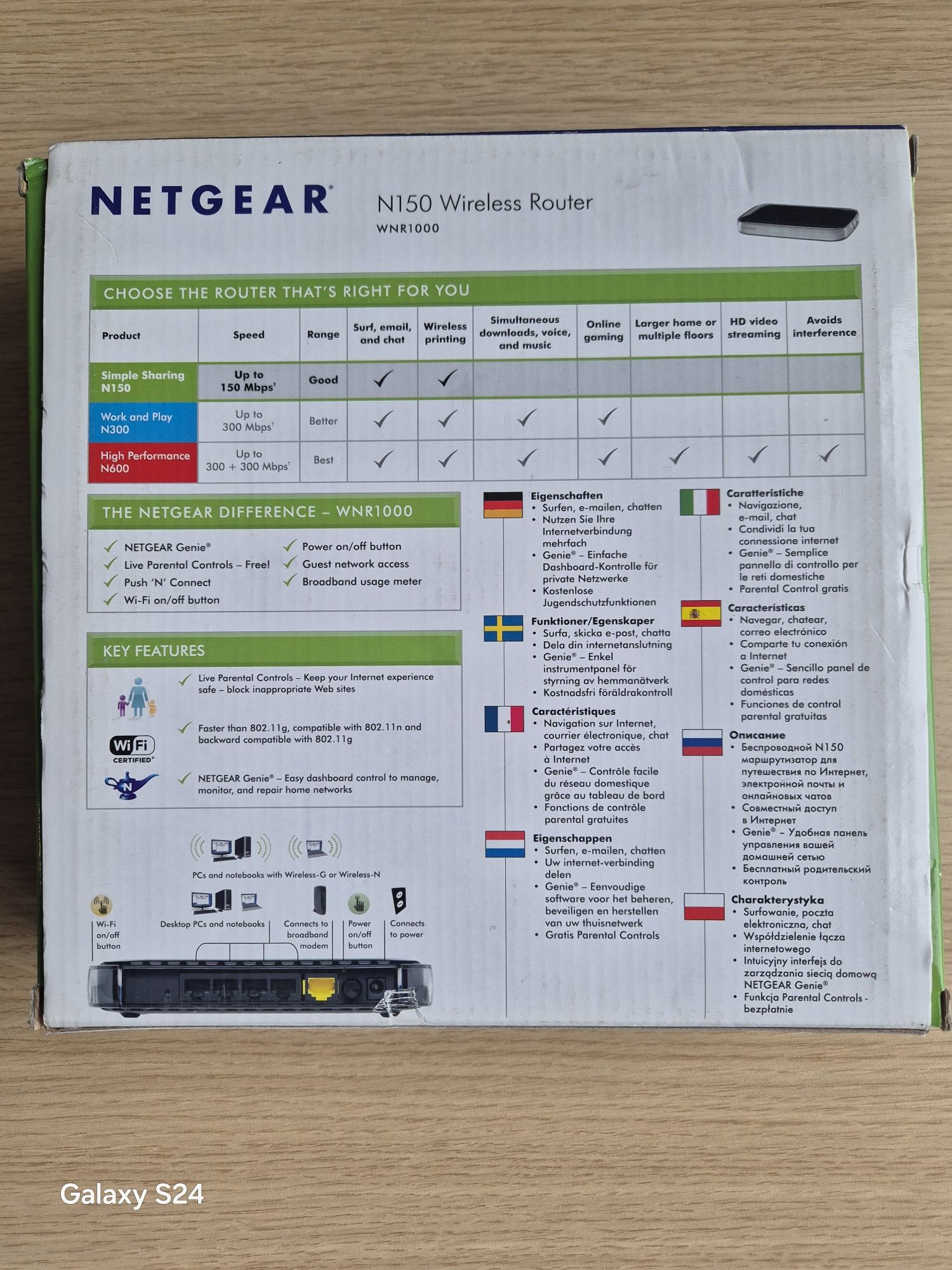 Router NETGEAR N150 150mb
