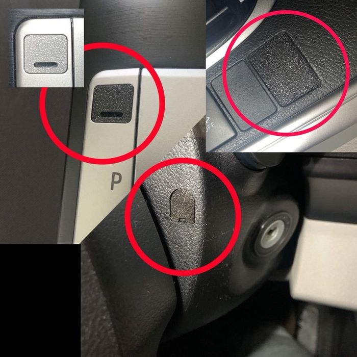 заглушки до Camry 50/55 США shift lock акпп, руль