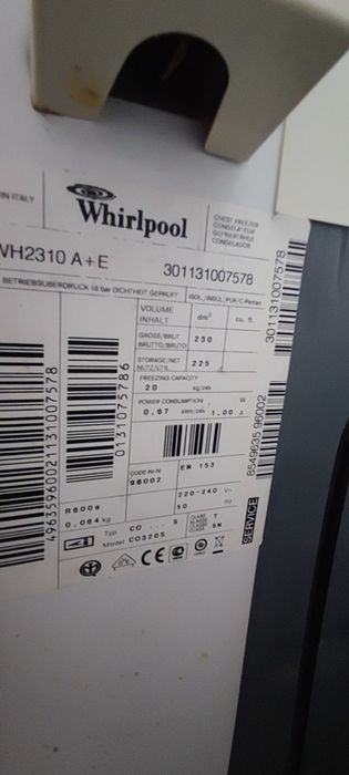 Arca Whirlpool 230L