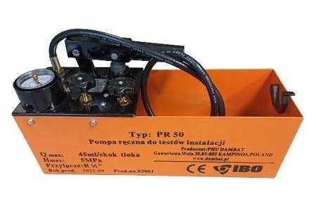 POMPA Ręczna DO PRÓB Ciśnień Instalacji IBO PR-50 12L Dokładna Szybka!