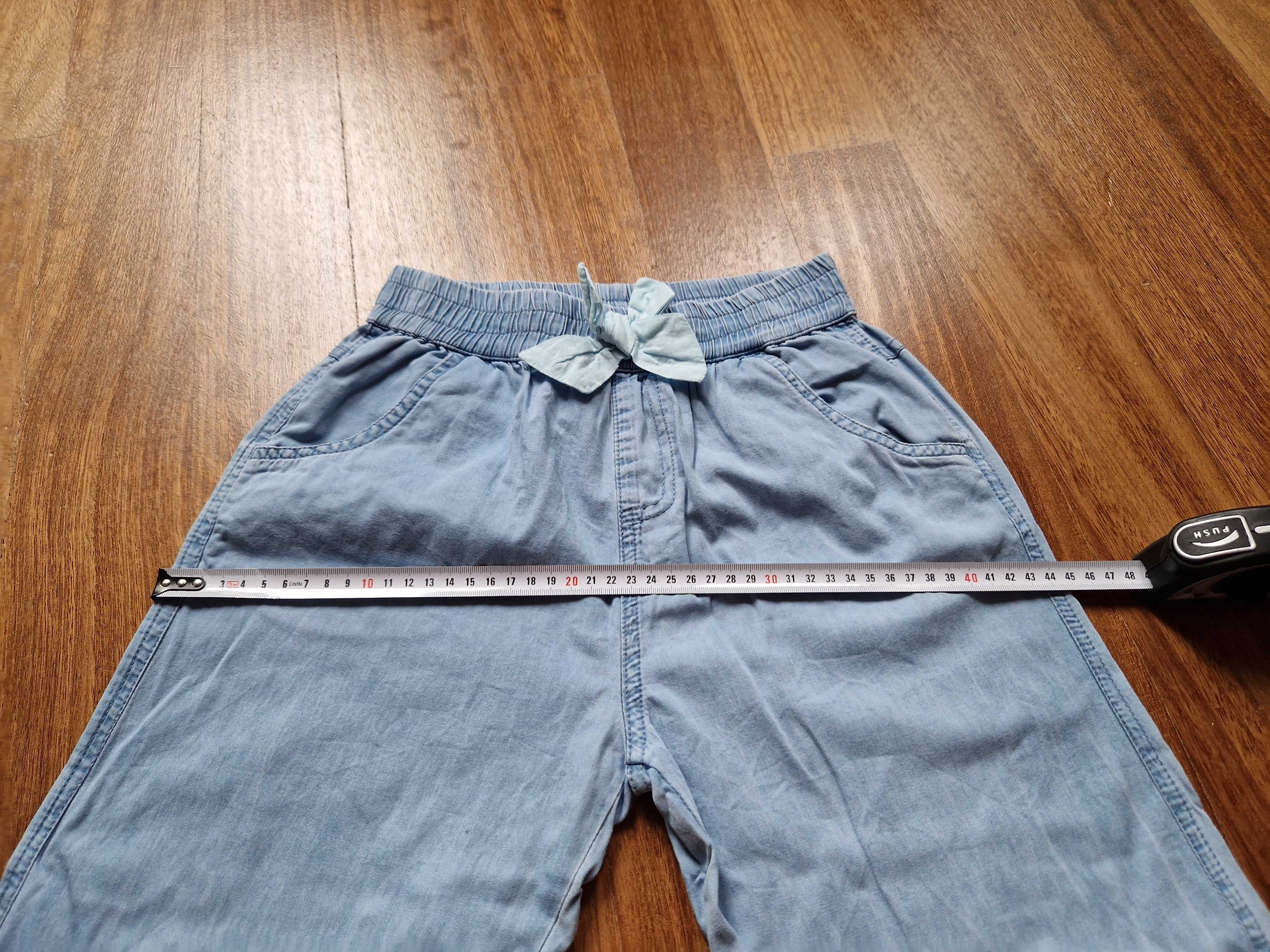 Dziewczęce spodnie z gumkami z lyocellu marka 5-10-15, r. 140