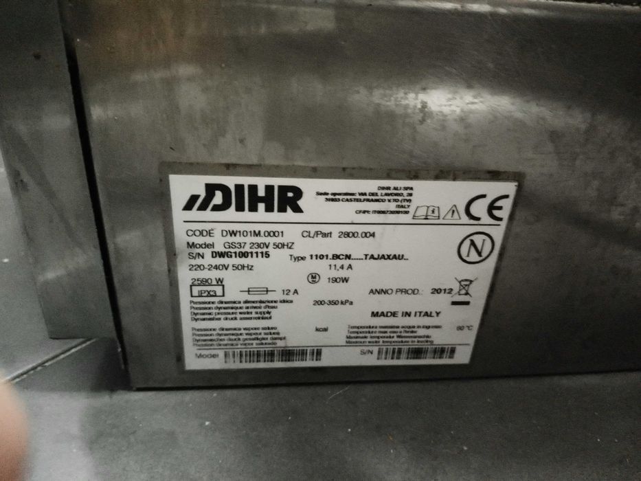 Maquina de lavar loiça profissional DIHR