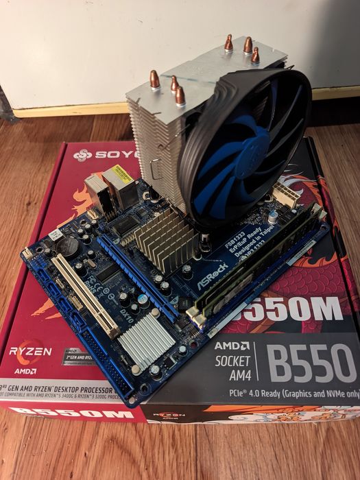 Комплект Asrock G41M, Xeon x5460, Gammax 300, ddr3 8gb 1333