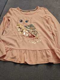 Tunika bluzka Sowa z falbanka roz 116