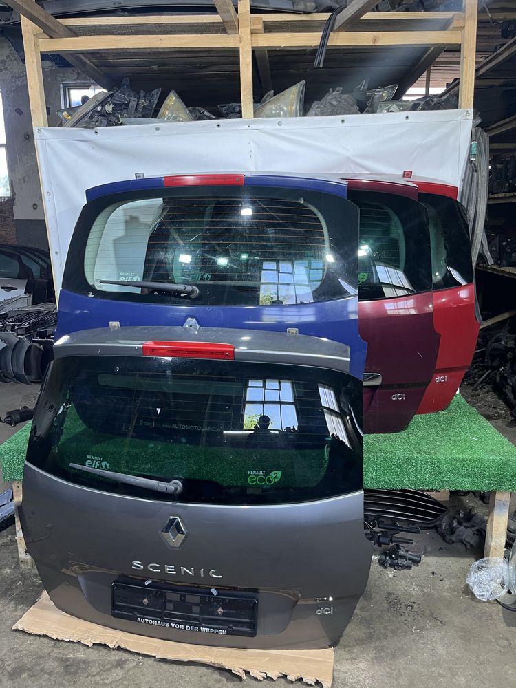 Кришка багажника renault grand scenic 3 ляда сценік задня дверка гранд