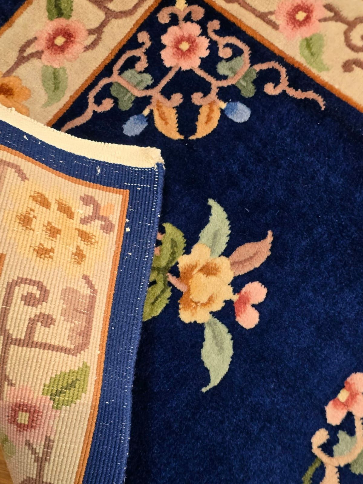 Chiński dywan - Kaszmirowy Aubusson - Rękodzieło - Wełniany - 77 x 140