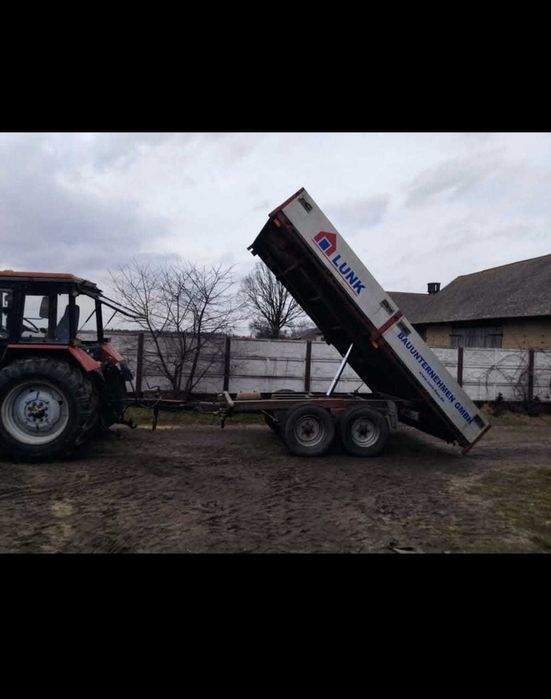 Przyczepa tandem wywrotka Meiller do koparki laweta ciezarowa