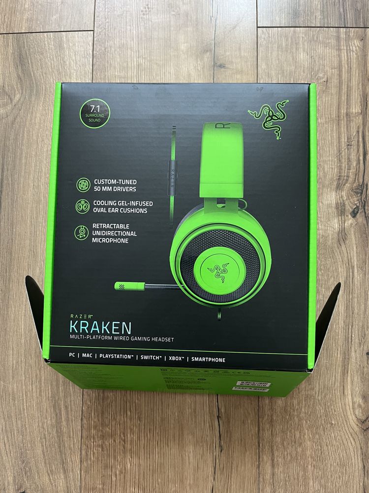 Продам навушники Razor Kraken Green