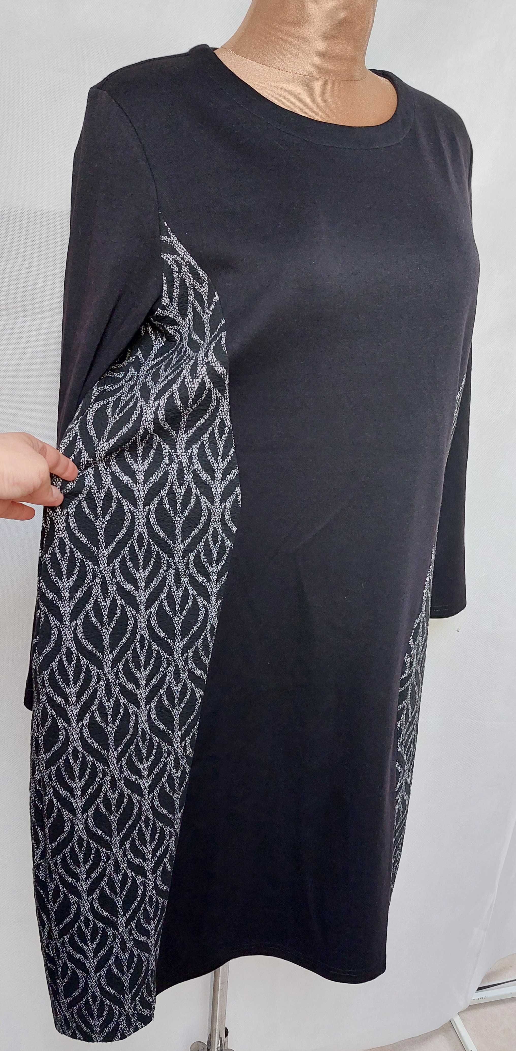 Tuszująca elegancka sukienka Mushan 44/46/48 wstawki
