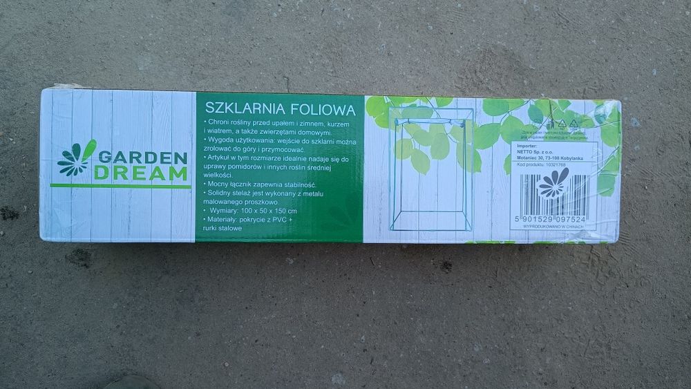 Szklarnia foliowa 100 x 50 x 150 NOWA