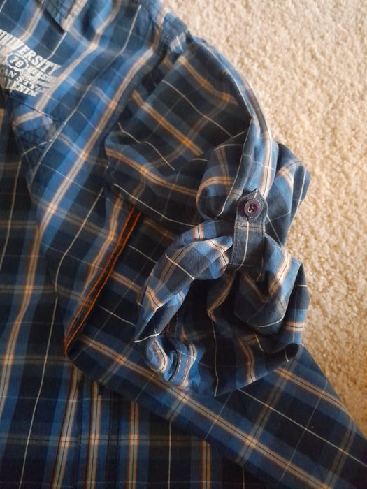 Camisa azul manga tiffosi
