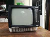 Videopocket tv televisão televisor / rádio portátil vintage