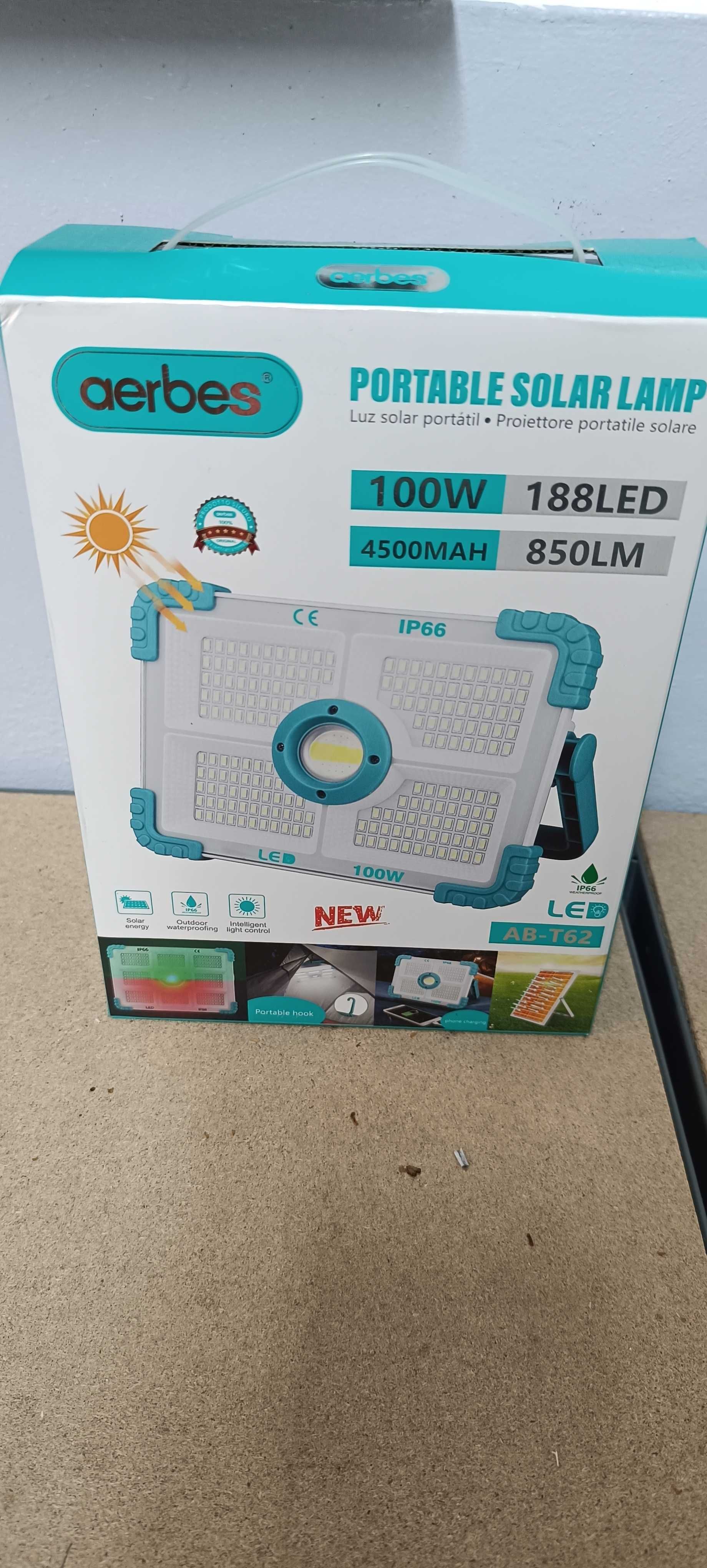 Projetor e power bank a bateria