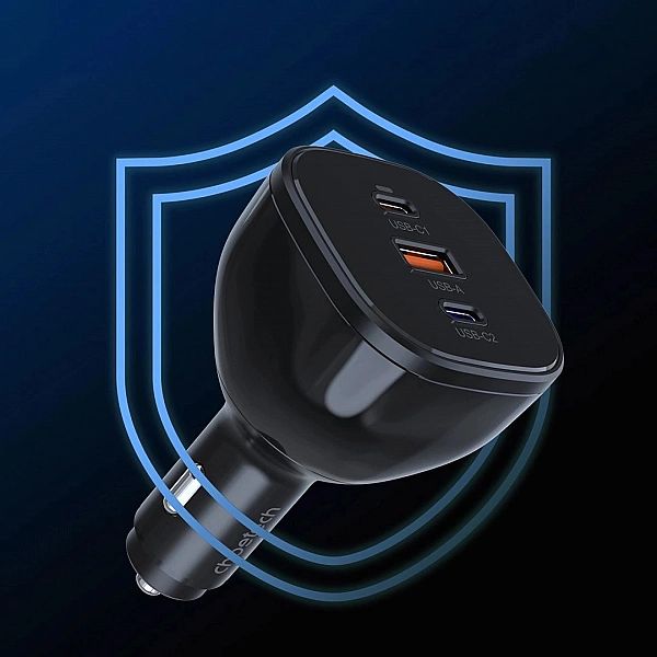 Ładowarka Choetech TC0024 samochodowa 160W 2x USB-C PD 3.1/1x USB-A -