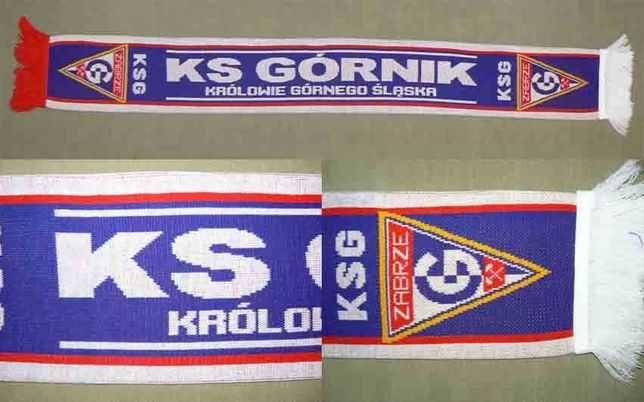 GÓRNIK ZABRZE !! Królowie Górnego Śląska !! szal piłkarski sportowy