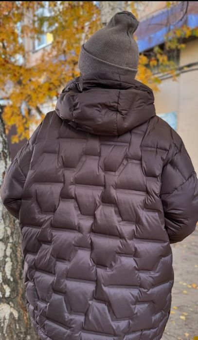 Пуховик, натуральний пух. Оверсайз