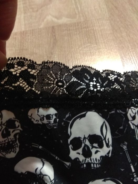 Goth Emo Majteczki z koronką Halloween