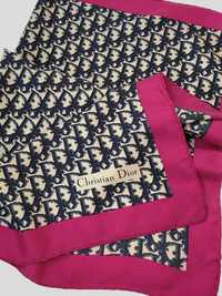 Коллекционный шелковый платок Christian Dior винтаж 100 % шелк