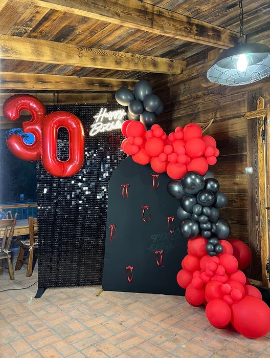 Ścianki balonowe, fotobudka 360, balia mobilna, dekoracje, 18,urodziny