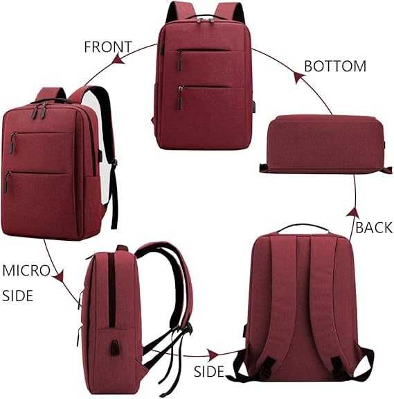 CW11 Plecak Miejski Na Laptopa Wielofunkcyjny Unisex 15'