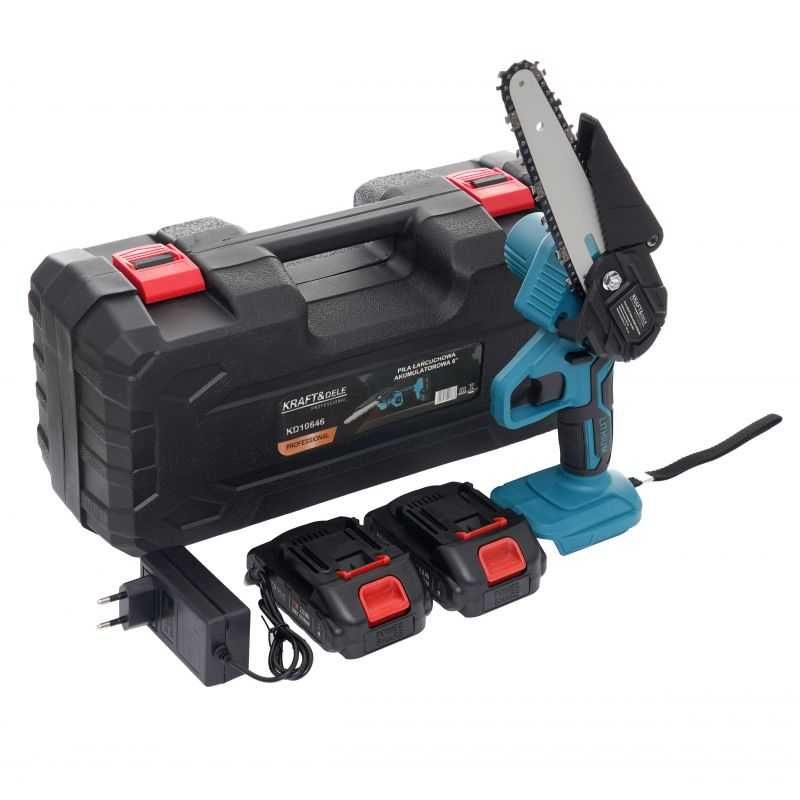 Mini PIŁA akumulatorowa 6" do GAŁĘZI 2 BATERIE 21V / 2.0 Ah KD10646