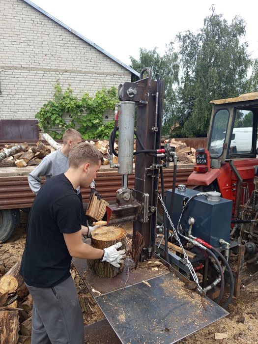 Łuparka do drewna, hydrauliczna, pionowa