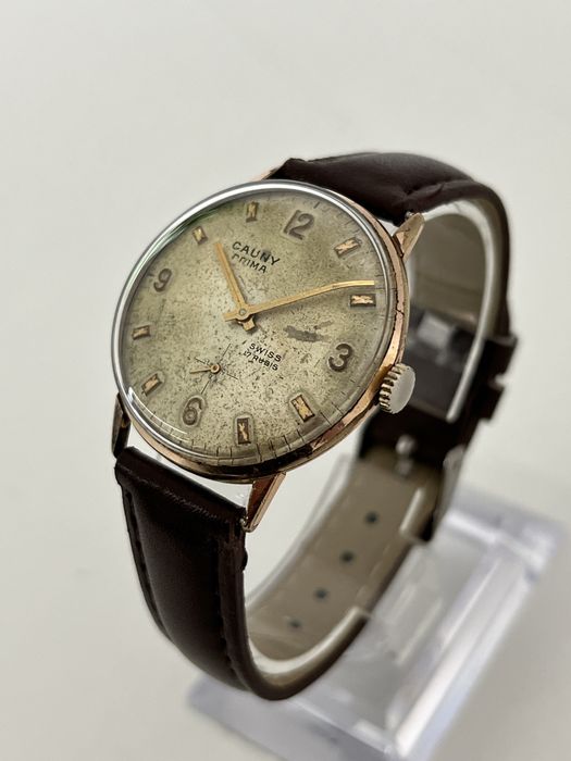 Relógio Vintage Cauny Prima c/ Bracelete Castanha